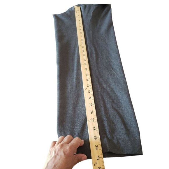 Design Men Dress Pants Flat-Front Slim Fit Waist Wool-Blend Business & Formal W - Picture 15 of 16